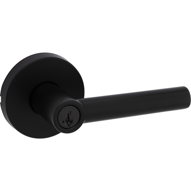 Weiser Milan Round Keyed Entry Lever featuring SmartKey Security