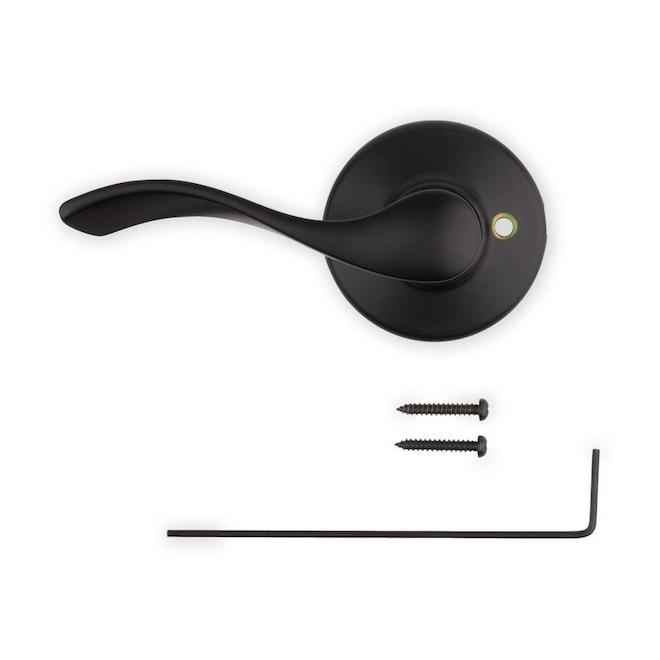 Weiser Belmont RightHanded Dummy Lever in Iron Black 9GLC120083 RONA