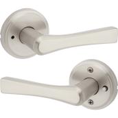 Weiser Katella Privacy Lever Zinc Satin Nickel Finish