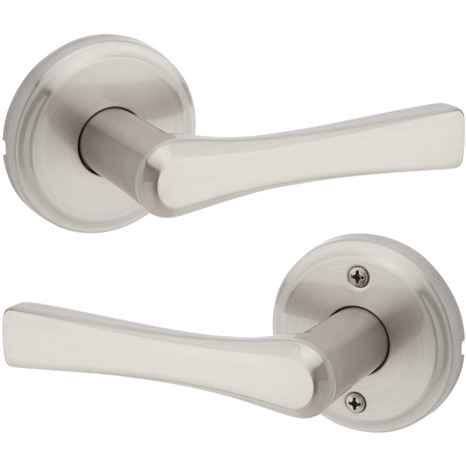 Weiser Katella Passage Lever Reversible Zinc Satin Nickel