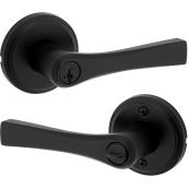 Weiser Katella Entry Lever for Exterior Doors with SmartKey Security Matte Black