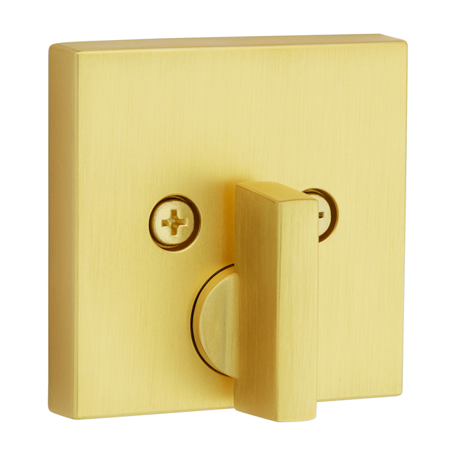 Weiser Downtown KW1 Satin Brass 1 Cylinder SmartKey Deadbolt