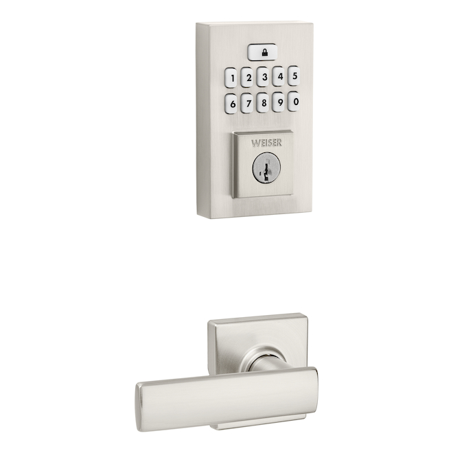 Electronics 260 SmartCode® - Satin Nickel - Single-cylinder Deadbolt Electronic handleset - Lighted Keypad