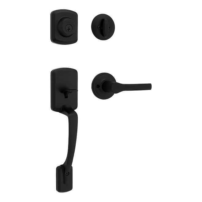 Weiser Henley Black SmartKey Handleset