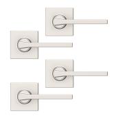 Weiser Casey Passage Levers in Satin Nickel - Pack of 4