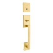 Weiser San Clemente Satin Brass Entry Handleset with SmartKey