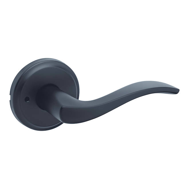 Weiser Sedona Privacy Lever Black Matte Zinc Reversible