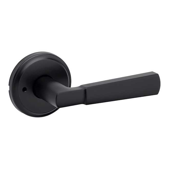 Weiser Privacy Lever - Perth - Square - Matte Black Iron