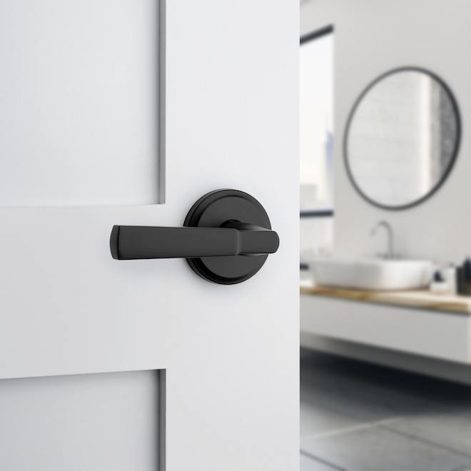 Weiser Privacy Lever - Perth - Square - Matte Black Iron