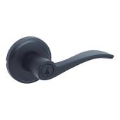 Weiser Sedona Reversible Keyed Entry Lever Matte Black Zinc