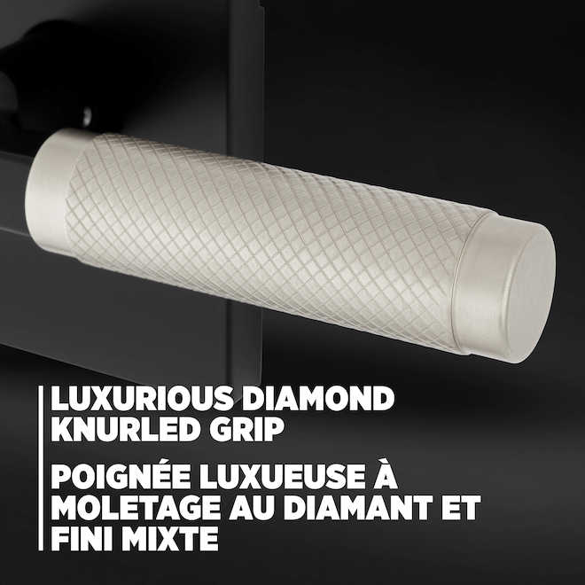 Weiser Prava Keyed Entry Door Lever Set with SmartKey Technology - Matte Black