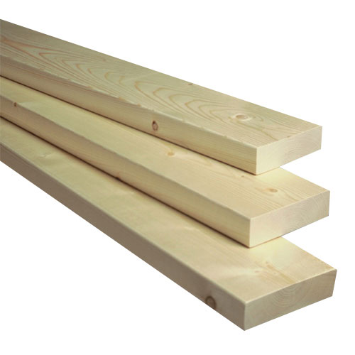 SPF #2 and Better Wood Beam Lumber - Kiln Dried - Planed on 4 Sides - 10-ft L x 4-in W x 2-in T