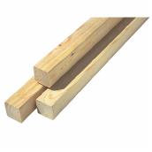 4-po x 4-po x 8-pi Bois d'épinette Grade 3 & Meilleur Vert