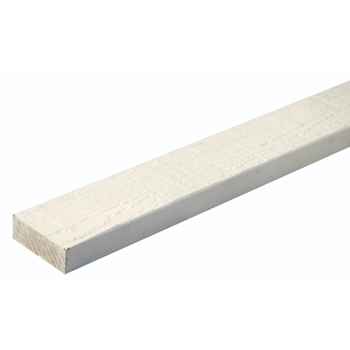 KWP Deco Exterior Trim Board - White - Wood - 12-ft L x 3-in W x 1 1/4-in T