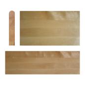 Marche d'escalier Chidaca, bois de merisier, fini naturel, 42 po L. x 10 1/2 po l. x 1 1/16 po H.