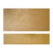 Contremarche d'escalier Chidaca, bois de cerisier, fini naturel, 7 1/2 po L. x 42 po l. x 3/4 po H.