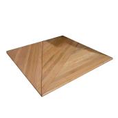 Chidaca Intern Angled Stair Treads - Birch Wood - Natural Finish - 3 Per Pack - 42-in L
