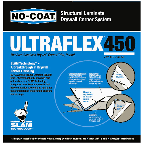 CertainTeed NO-COAT Ultraflex450 Flexible Drywall Corner - 4 1/2-in x 100-ft