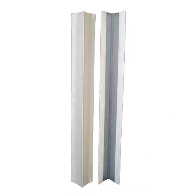 Baguette d'angle pour cloison sèche Bailey, angle droit, blanc, extérieur