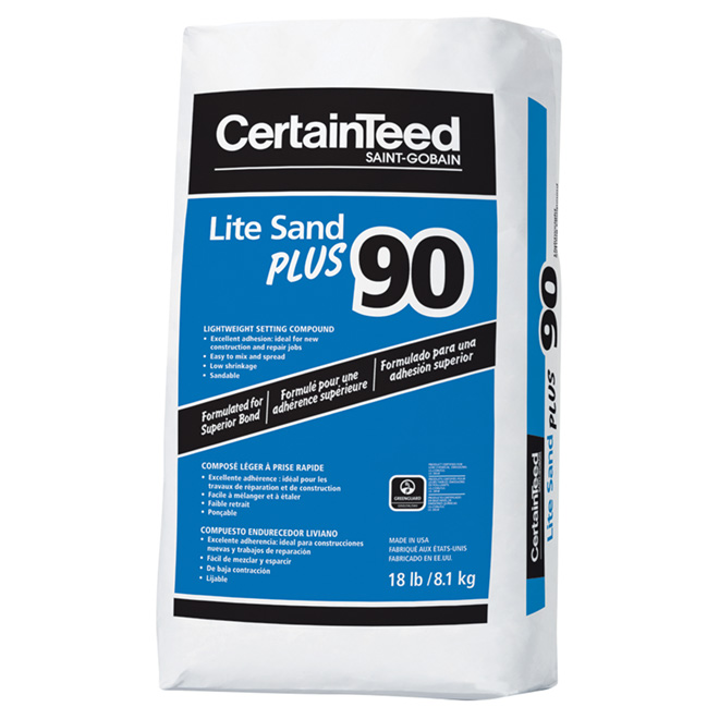 CertainTeed Lite Sand Plus 90 Lightweight Setting Compound - 8.1-kg - Tinted - 300-sq. ft.