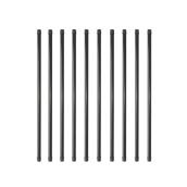 Nuvo Iron Steel Balusters - Round - Black - 10 per Pack - 32-in x 3/4-in