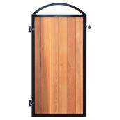 Cadre pour porte de clôture, noir, 33 5/8