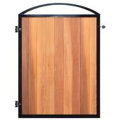 Cadre pour porte de clôture, noir, 49 5/8