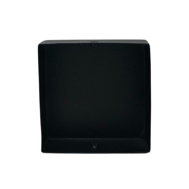 Nuvo Iron Eazy-Cap Post Cap in Galvanized Steel 4 x 4-in - Black