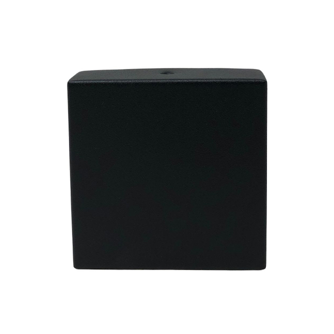 Nuvo Iron Eazy-Cap Post Cap in Galvanized Steel 4 x 4-in - Black