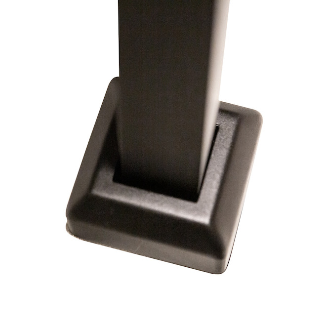 Nuvo Iron Handrail Kit for Porche 3-Steps 48-in - Black