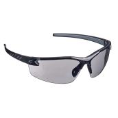 Lunettes de sécurité Zorge G2 d'Edge Eyewear, lentilles miroir argentée, monture noire, anti-rayures