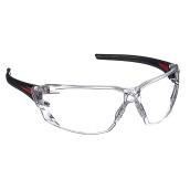 Lunettes de sécurité Nevosa d'Edge Eyewear, lentilles transparentes, monture noire, non polarisées