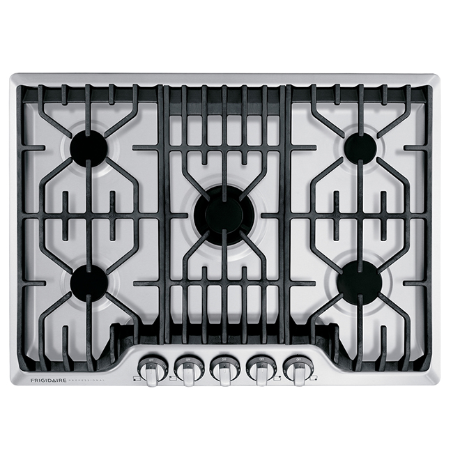 Frigidaire Pro Gas Built-In Cooktop - 30-in - Stainless Steel - 18,200 BTU