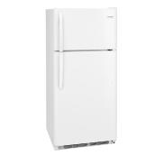 Réfrigérateur à porte battante réversible et à congélateur en haut Frigidaire, poignée encastrée, 18 pi³, 30 po, blanc