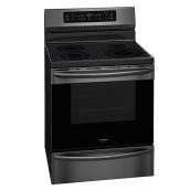 Cuisinière électrique à induction, 5,4 pi³, inox noir