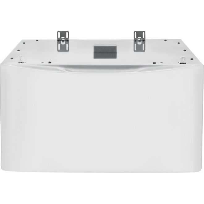 Piédestal Luxury-Glide(MD) avec tiroir de rangement, 27", blanc