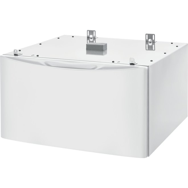 Piédestal Luxury-Glide(MD) avec tiroir de rangement, 27", blanc