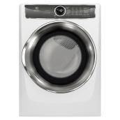 Front Load Electric Dryer - Perfect Steam - 8 cu. ft. - White