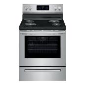 Cuisinière électrique à serpentins, 5,4 pi³, 30", inox