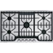 Frigidaire Pro Gas Cooktop - 5 Burners - 36-in - 18,200 BTU - Stainless Steel