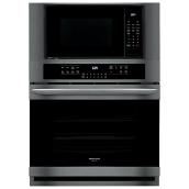 Combination Wall Oven with Fits-More Microwave - 30" - Black SS