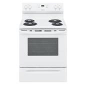 Frigidaire Electric Self-Cleaning Range - 30-in - 4 Burners - 5.3-cu ft - White