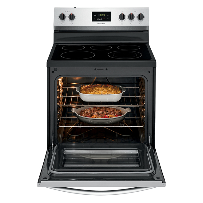Frigidaire Freestanding Electric Oven - 30-in - Stainless Steel - 5 Element Cooktop