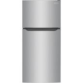 Frigidaire 30-in Top-Freezer Refrigerator 20.0-Ft³ Standard Depth Stainless Steel