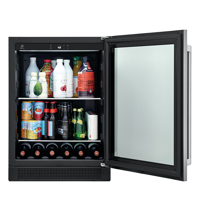 Electrolux Undercounter Beverage Center Metal Stainless