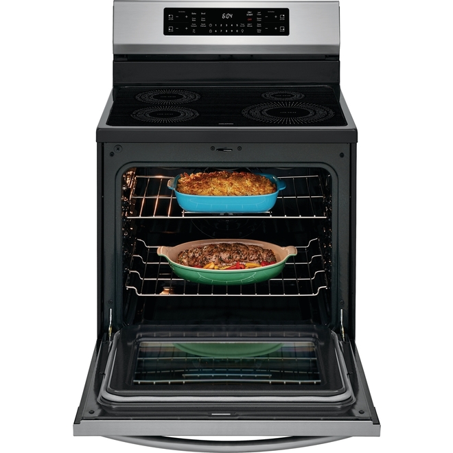 Frigidaire Freestanding Induction Oven with Air Fry - Stainless Steel - 4 Burners - Self Cleaning