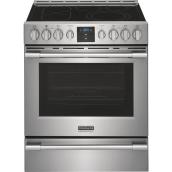 Frigidaire Professional 30-In 5-Element Front-Control Electric Range Air Fry 30-in Stainless Steel