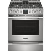 Frigidaire Professional Convection Gas Range with 5 Burners - 30-in - Stainless Steel