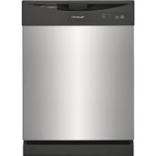 Frigidaire 24-In Built-In Dishwasher with Energy-Saver Dry Option 62 dB Stainless Steel