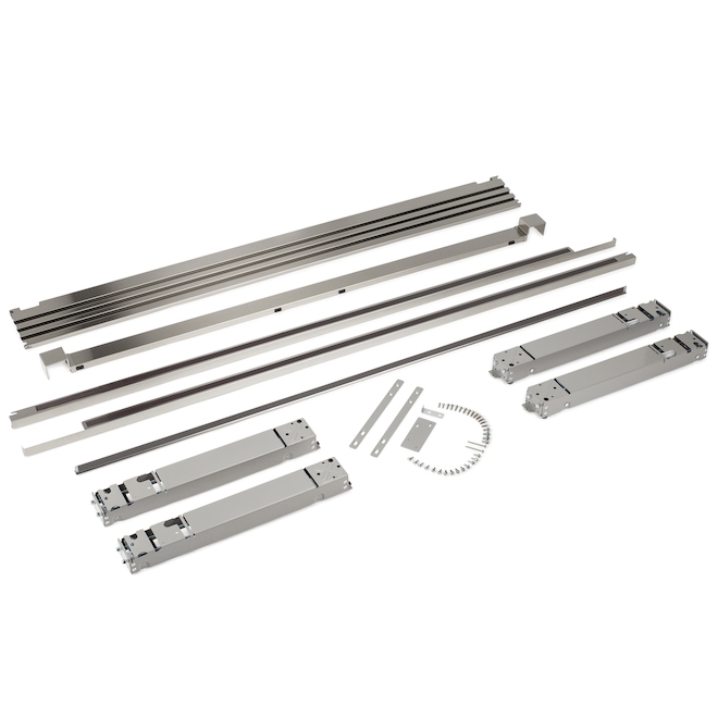 Frigidaire Pro 79-in Refrigerator Louvered Dual Trim Kit - Stainless Steel